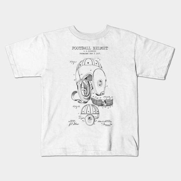 FOOTBALL HELMET Kids T-Shirt by Dennson Creative